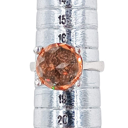 ANILLO SOLITARIO PLATA ACABADO RODIO CIRCONITA