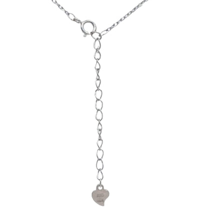 COLLAR CRUZ PLATA ACABADO RODIO ESMALTE CIRCONITAS