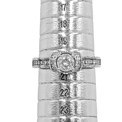 SOLITARIO PLATA ACABADO RODIO CIRCONITAS