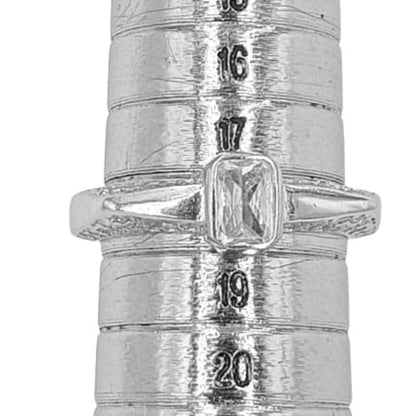 SOLITARIO PLATA ACABADO RODIO CIRCONITAS