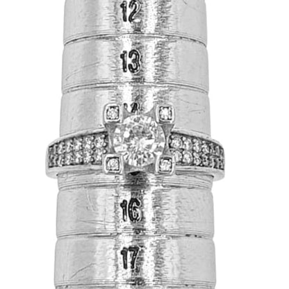 SOLITARIO PLATA ACABADO RODIO CIRCONITAS