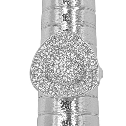 ANILLO PLATA ACABADO RODIO MICRO CIRCONITAS