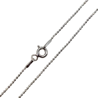 CADENA PLATA ACABADO RODIO 50CM