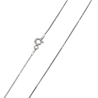 CADENA PLATA ACABADO RODIO 50CM