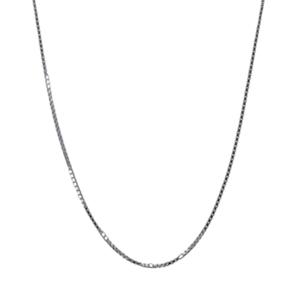 CADENA PLATA ACABADO RODIO 50CM