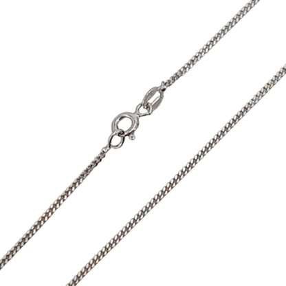 CADENA PLATA ACABADO RODIO 50CM