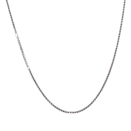 SILVER CHAIN ​​WITH SILVER FINISH 45CM