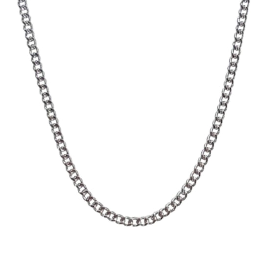 SILVER CHAIN ​​WITH SILVER FINISH 45CM