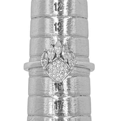 ANILLO PLATA ACABADO RODIO CIRCONITAS