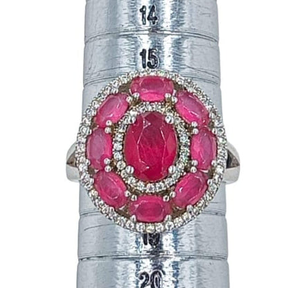 ANILLO PLATA ACABADO RODIO CIRCONITAS