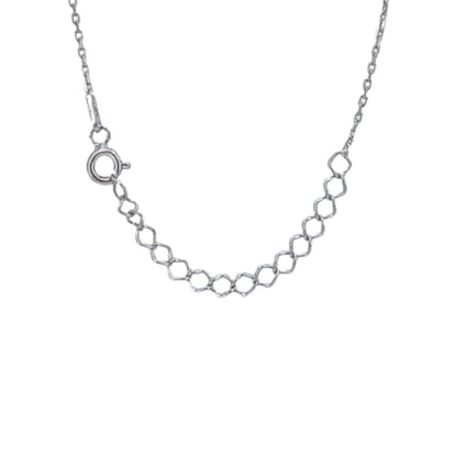 COLLAR PLATA ACABADO RODIO CIRCONITAS ESMALTE