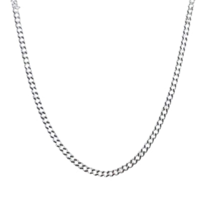 CADENA PLATA ACABADO PLATEADO 55CM