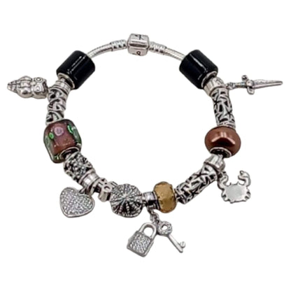 CHARMS GATO PLATA ACABADO PLATEADO LISO BRILLO