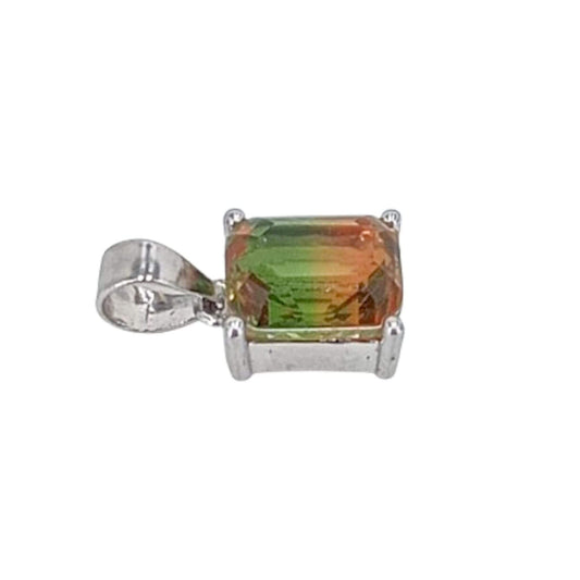 COLGANTE PLATA ACABADO RODIO CIRCONITA