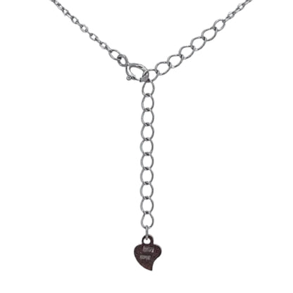 COLLAR PLATA ACABADO RODIO CIRCONITAS