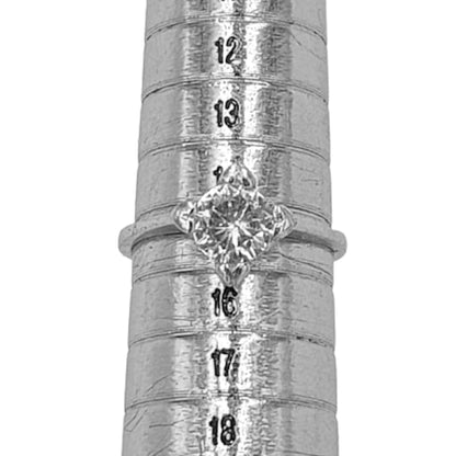 ANILLO SOLITARIO PLATA ACABADO RODIO CIRCONITA