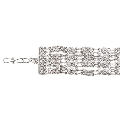 PULSERA PLATA ACABADO PLATEADO LABRADA