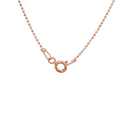 COLLAR PLATA ACABADO ROSA CIRCONITAS
