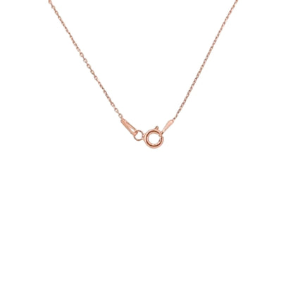 COLLAR INFINITO PLATA ACABADO ROSA CIRCONITAS NEGRAS