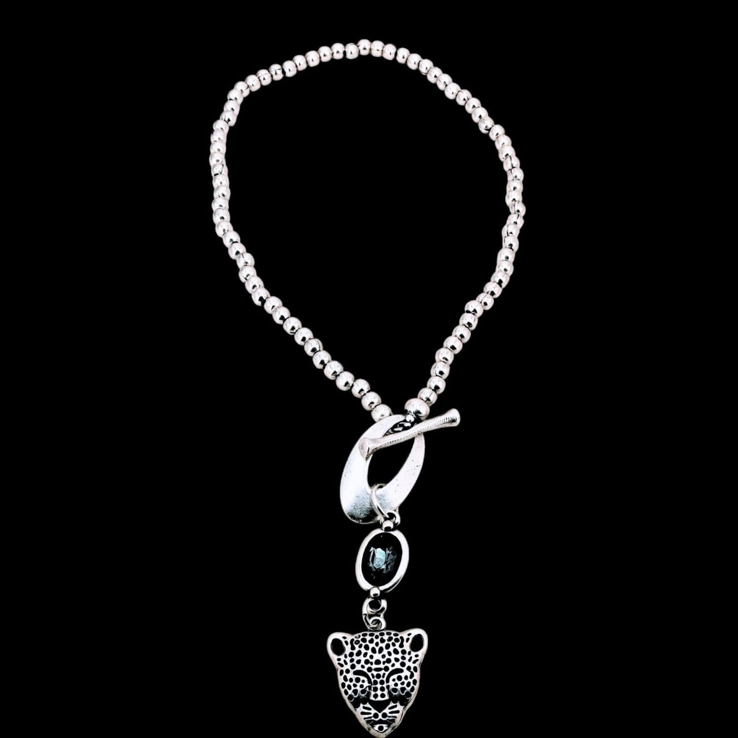 COLLAR ZAMAK PANTERA Y CIRCONITA