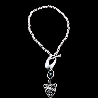 COLLAR ZAMAK PANTERA Y CIRCONITA