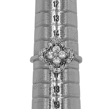 Anillo Plata Rodio con Circonitas