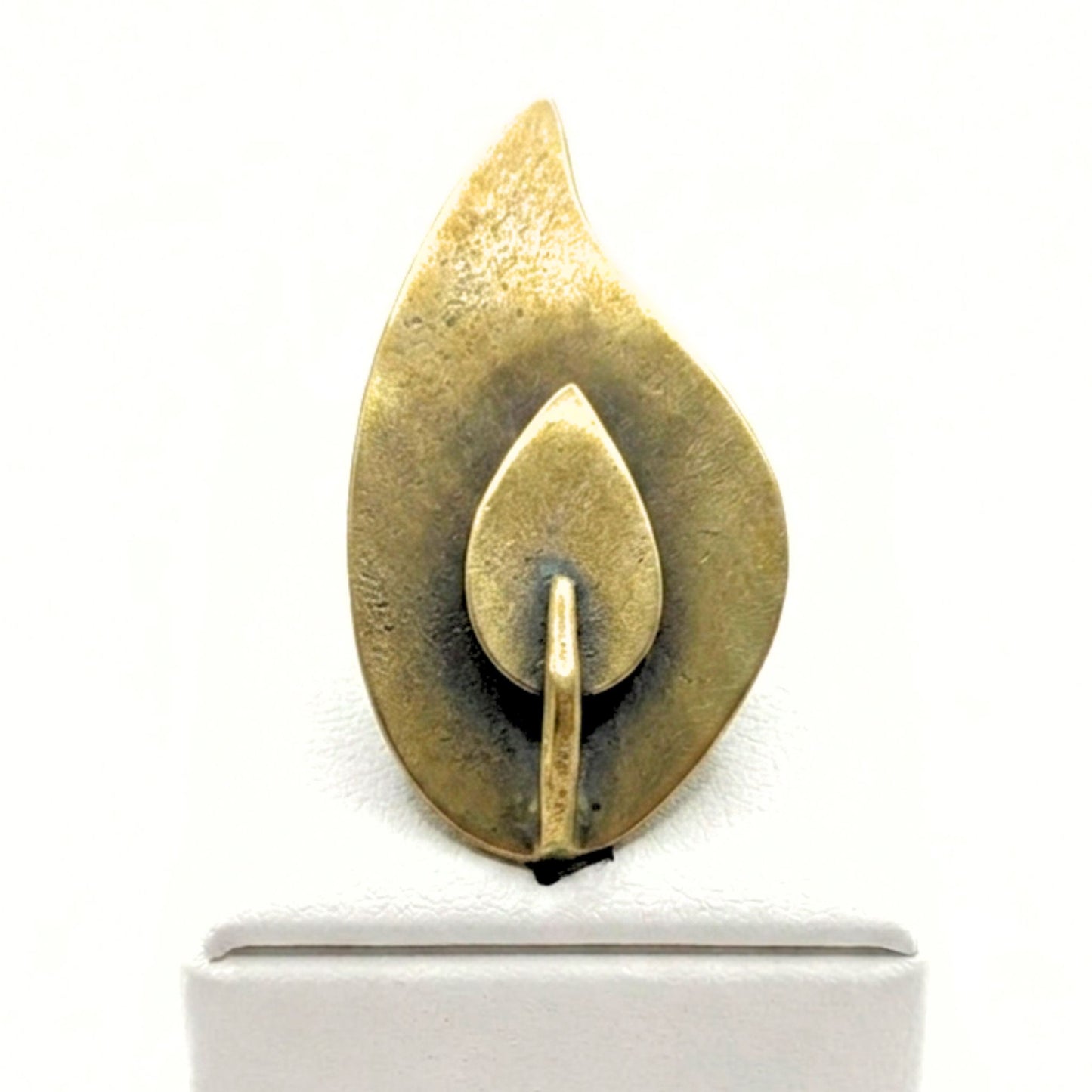 Anillo Hoja Bronce Dorado Envejecido Vintage | Joyería Osnor