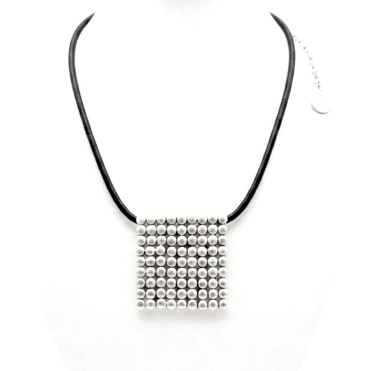 Collar Gargantilla Zamak Cuadrado Unisex | Joyería Osnor