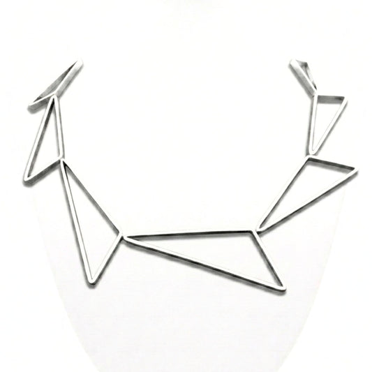 Collar Gargantilla Geométrica de Zamak Unisex | Joyería Osnor
