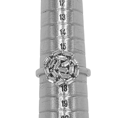 ANILLO DE PLATA ACABADO EN RODIO Y CIRCONITAS