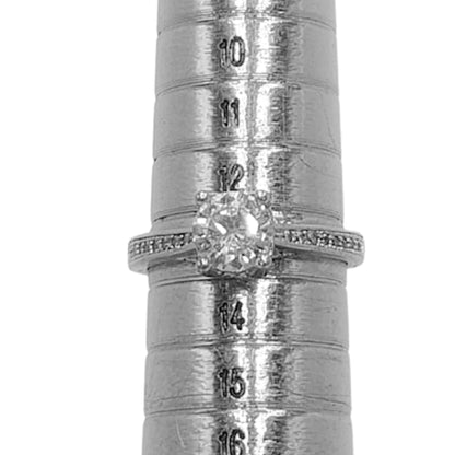 SOLITARIO PLATA ACABADO EN RODIO Y CIRCONITAS