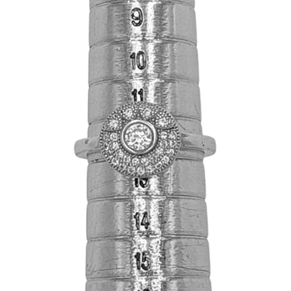 ANILLO PLATA ACABADO EN RODIO Y CIRCONITAS