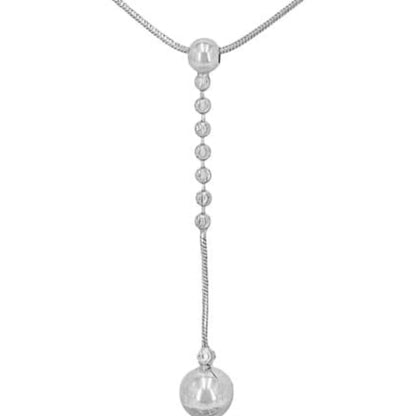 COLLAR PLATA ACABADO EN PLATEADO LISO BRILLO