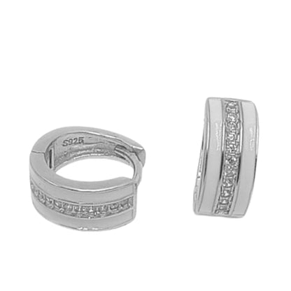 AROS PLATA ACABADO EN RODIO , ESMALTE Y CIRCONITAS