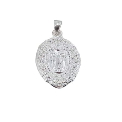 MEDALLA SILUETA PLATA ACABADO EN PLATEADO