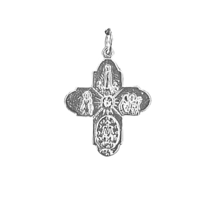 CRUZ PLATA ACABADO PLATEADO RELIEVE BRILLO