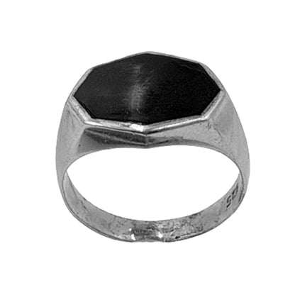 SELLO PLATA ACABADO EN RODIO Y ONIX