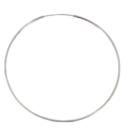 AROS PAR DE PLATA ACABADO PLATEADO LISO BRILLO