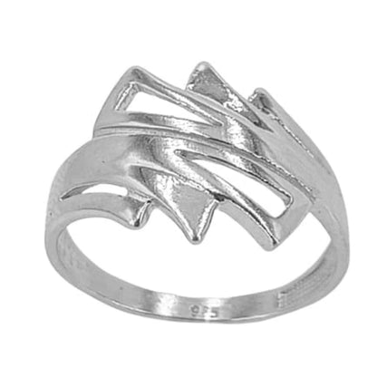 ANILLO PLATA ACABADO RODIO LISO BRILLO