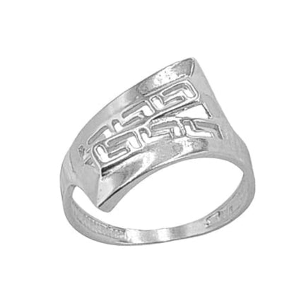 ANILLO PLATA ACABADO RODIO LISO BRILLO