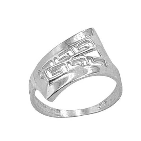 ANILLO PLATA ACABADO RODIO LISO BRILLO