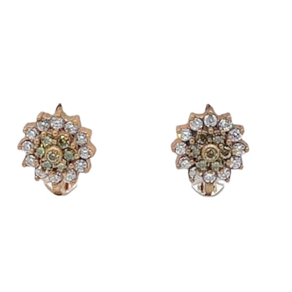 PENDIENTES PLATA Y BRONCE ACABADO PLATEADO CIERRE CATALAN PIEDRAS NATURALES CIRCONITAS