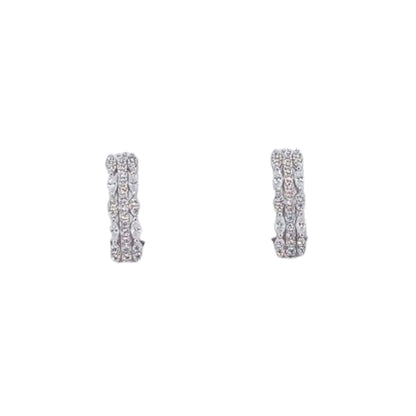 PENDIENTES PLATA ACABADO RODIO CIRCONITAS CIERRE CATALAN