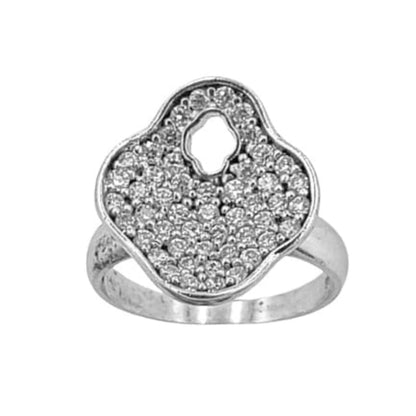 ANILLO PLATA ACABADO RODIO CIRCONITAS