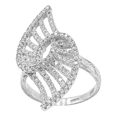 ANILLO PLATA ACABADO RODIO CIRCONITAS