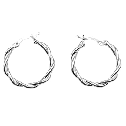 AROS PLATA ACABADO PLATEADO ENTRELAZADO LISO BRILLO