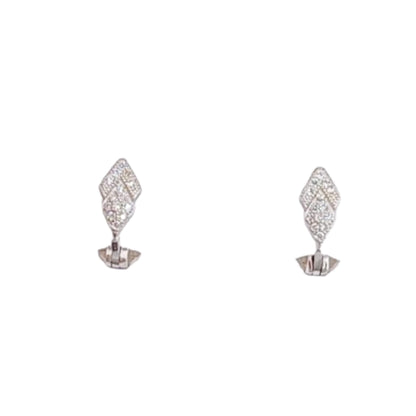 PENDIENTES PLATA ACABADO RODIO CIRCONITAS CIERRE CATALAN