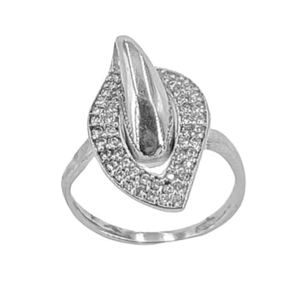 ANILLO PLATA ACABADO RODIO CIRCONITAS