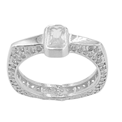 SOLITARIO PLATA ACABADO RODIO CIRCONITAS