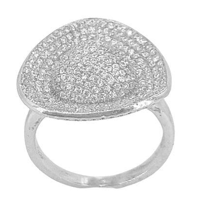 ANILLO PLATA ACABADO RODIO MICRO CIRCONITAS